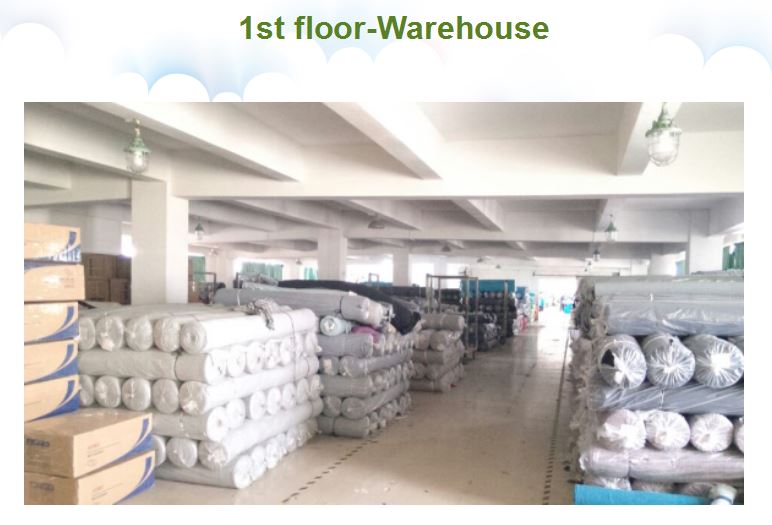 1 floor of fabric