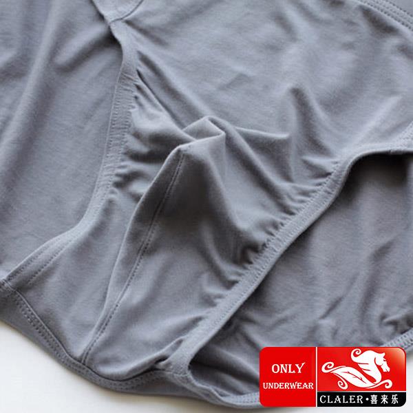 Cotton Plain Color Men's Briefs
