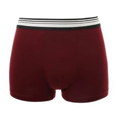 Plain Color Cotton Spandex Men's Boxers