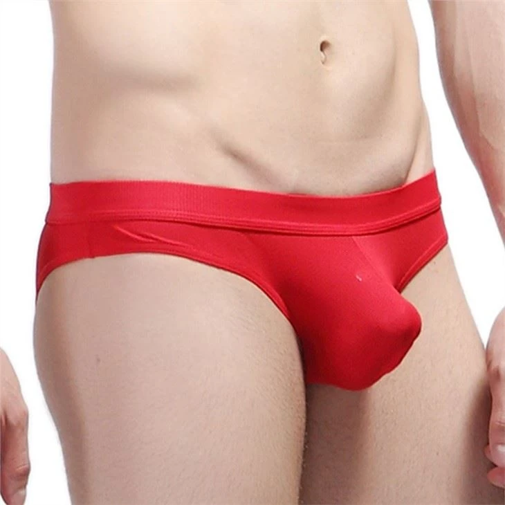 Eco-friendly Dyeing Mens Briefs Cotton Boxers red briefs manufacturer mens underwear customized sexy briefs