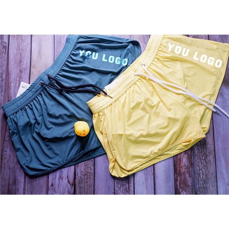 Custom Men's Solid Color Swimwear