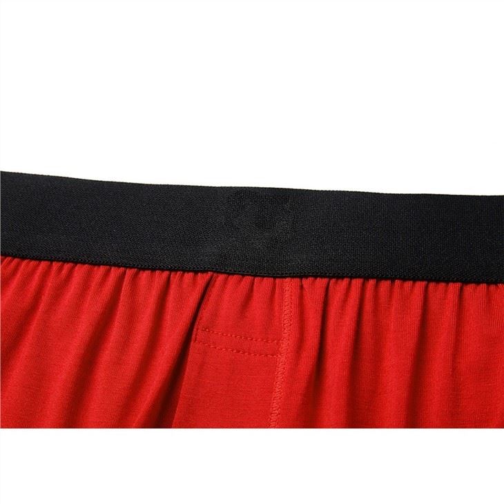 Customized Solid Color Loose Bamboo Fiber Men's Boxer