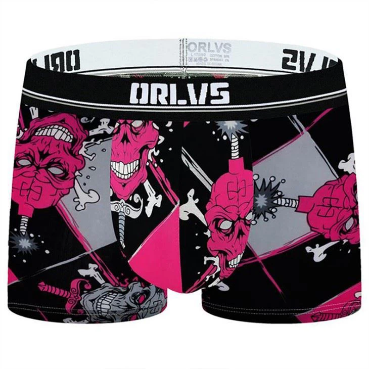 Sexy bump design men's boxer briefs cartoon panties men custom logo seamless manufacture fashion wear men's fashion