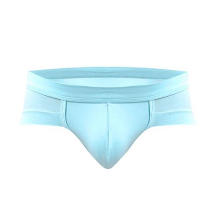 Sexy plus size slip modal men's underwear light blue underwear manufacturer custom