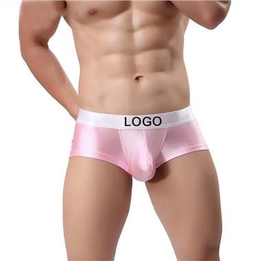 Custom LOGO Men's Underwear Nylon Gay Briefs For Man